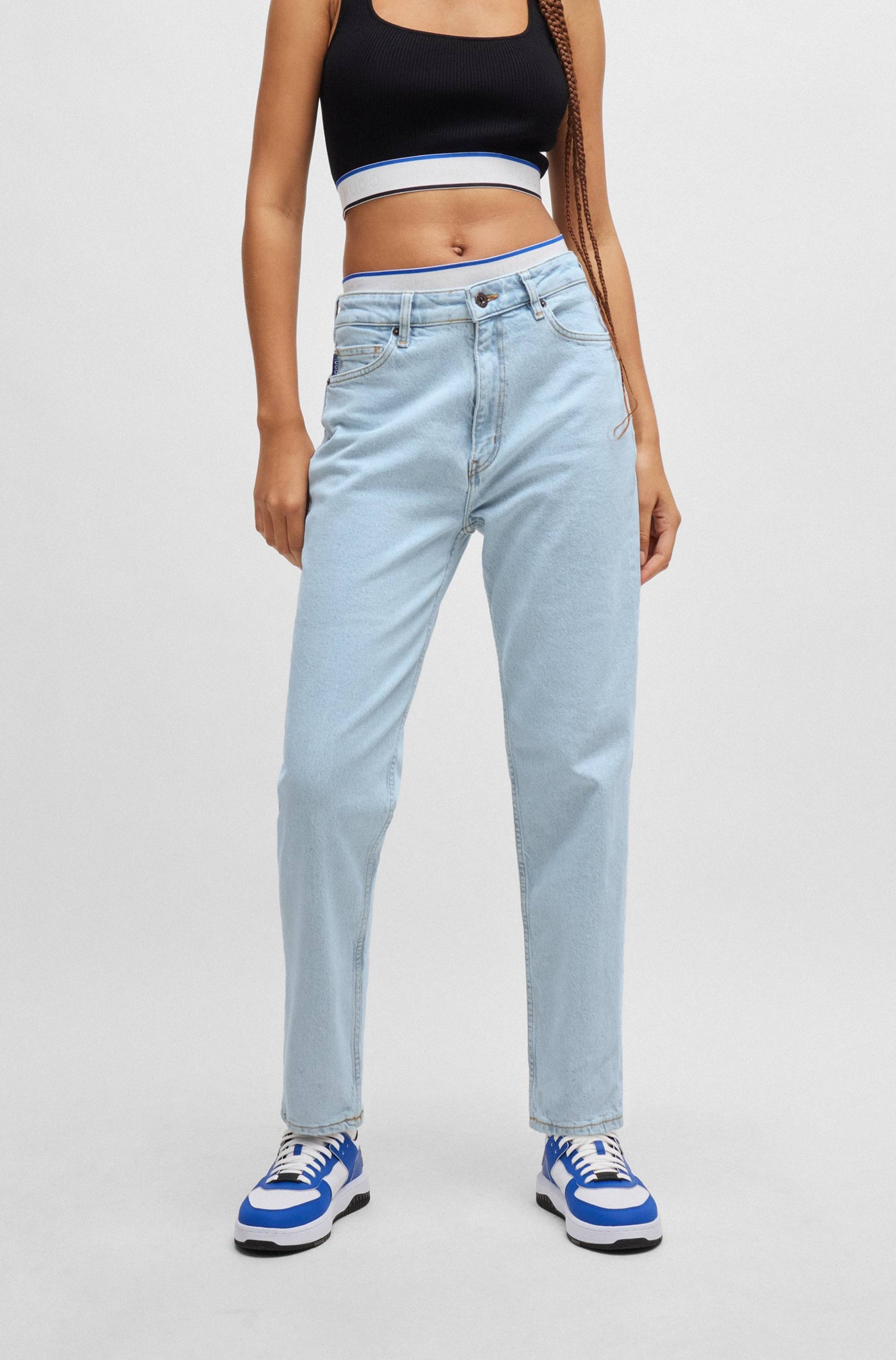 HUGO Blue Mom-Jeans »Noe_B«, Straight Fit Jeans mit hoher Leibhöhe von HUGO Blue