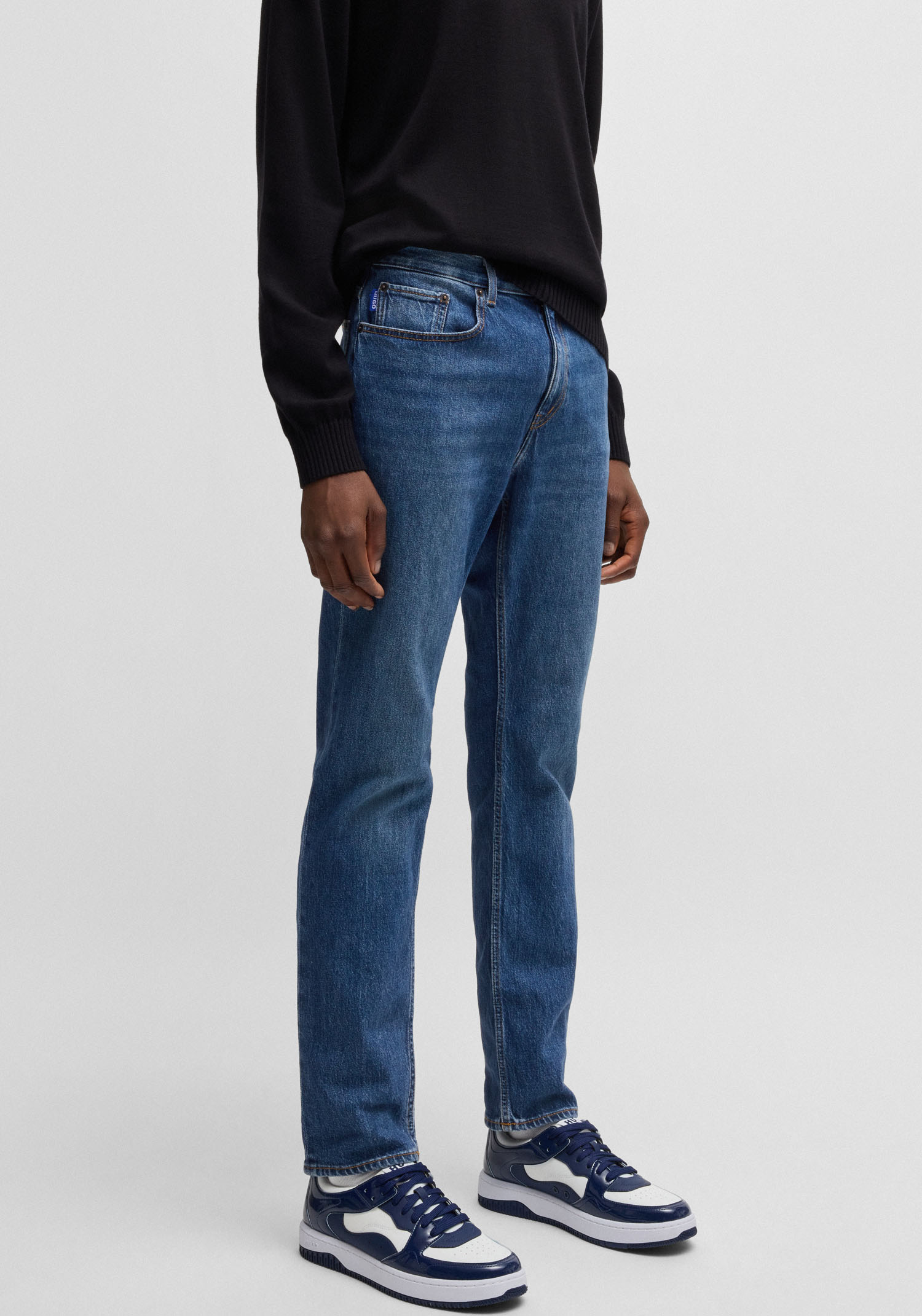 HUGO Blue Slim-fit-Jeans »Ash«, mit Stone-washed-Finish von HUGO Blue