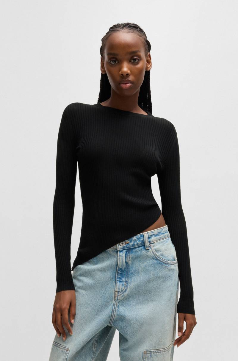 HUGO Blue Strickpullover »Somy«, mit asymetrischem Saum von HUGO Blue