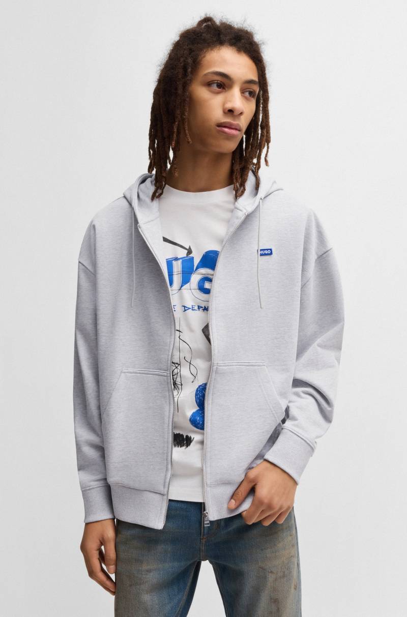 HUGO Blue Sweatjacke »Doa«, mit Kapuze, Logo-Badge von HUGO Blue