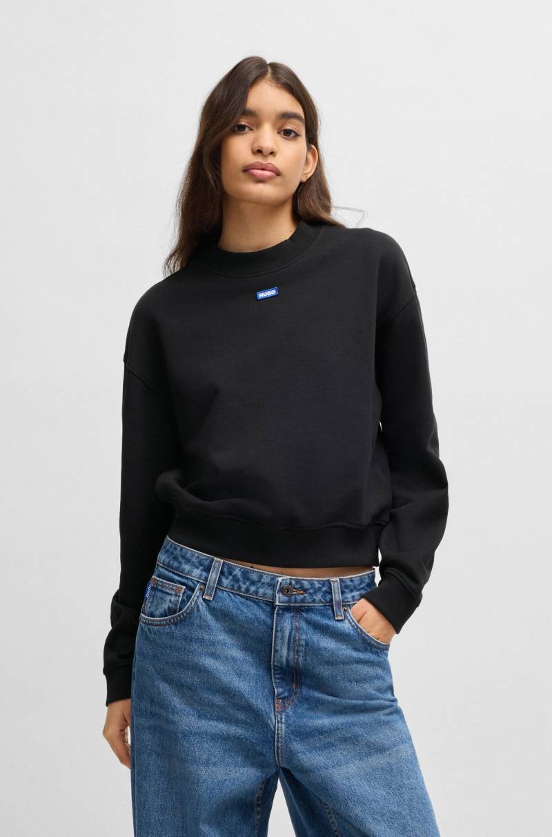 HUGO Blue Sweatshirt »Delessa«, mit Logoaufnäher von HUGO Blue