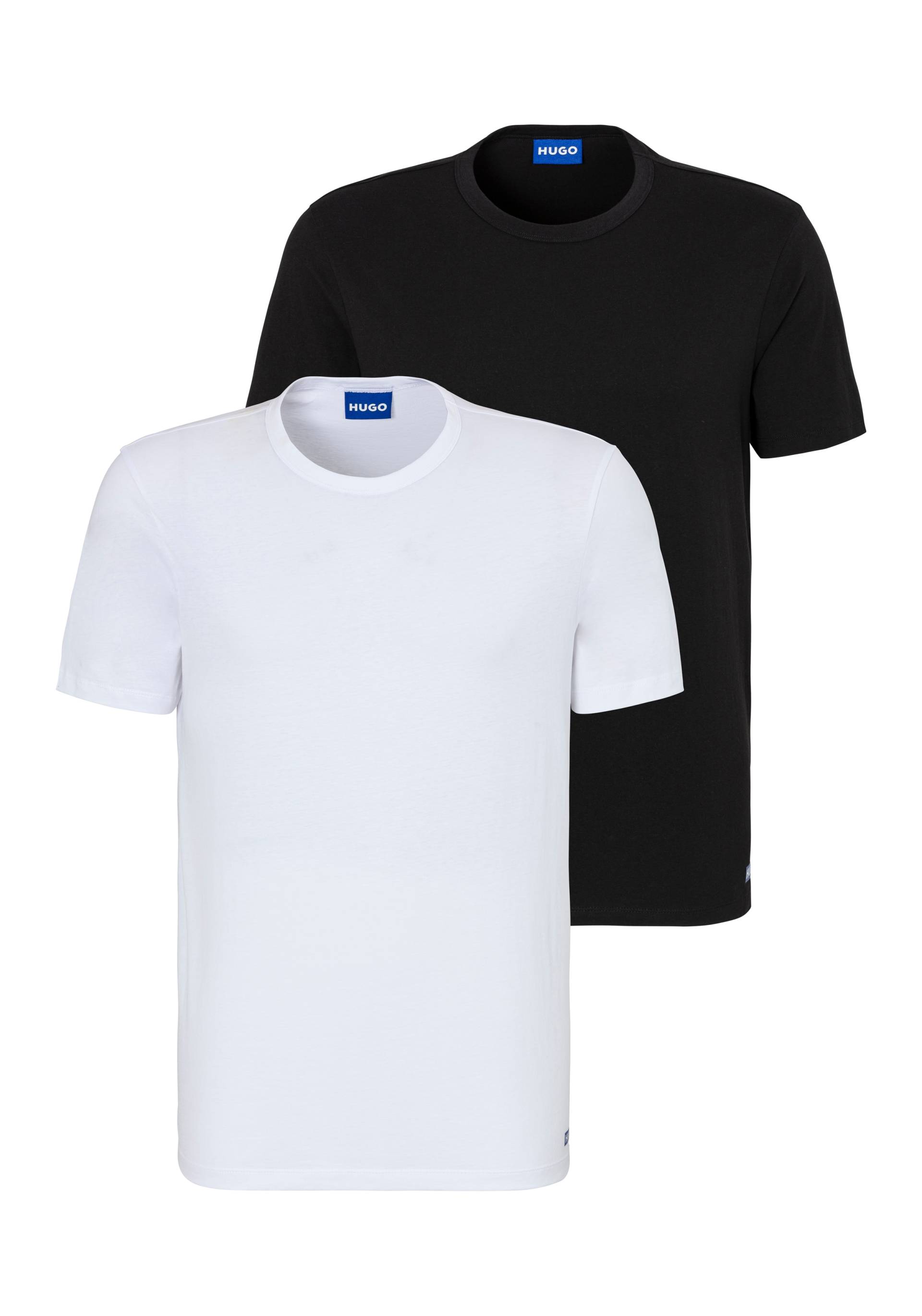 HUGO Blue T-Shirt »BLUE3_Naolo«, (Packung, 2 tlg.), mit kleinem Label am Saum von HUGO Blue