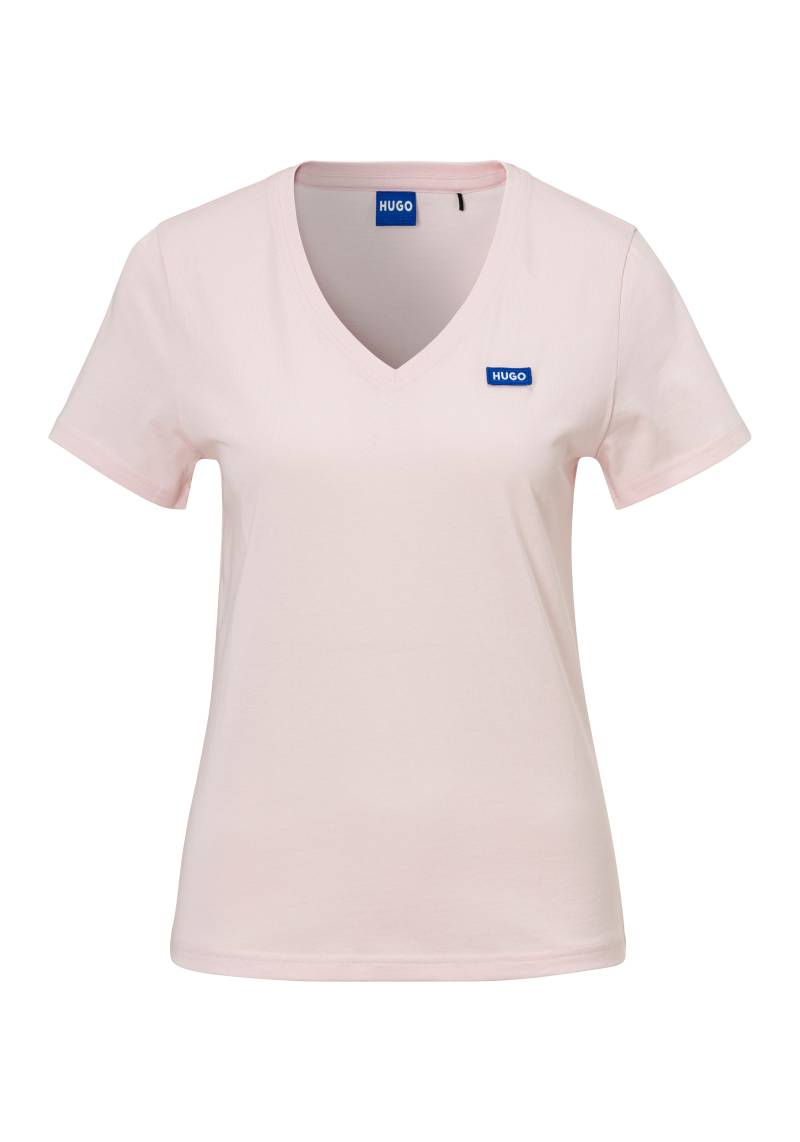 HUGO Blue T-Shirt »Classic V«, mit Logo von HUGO Blue