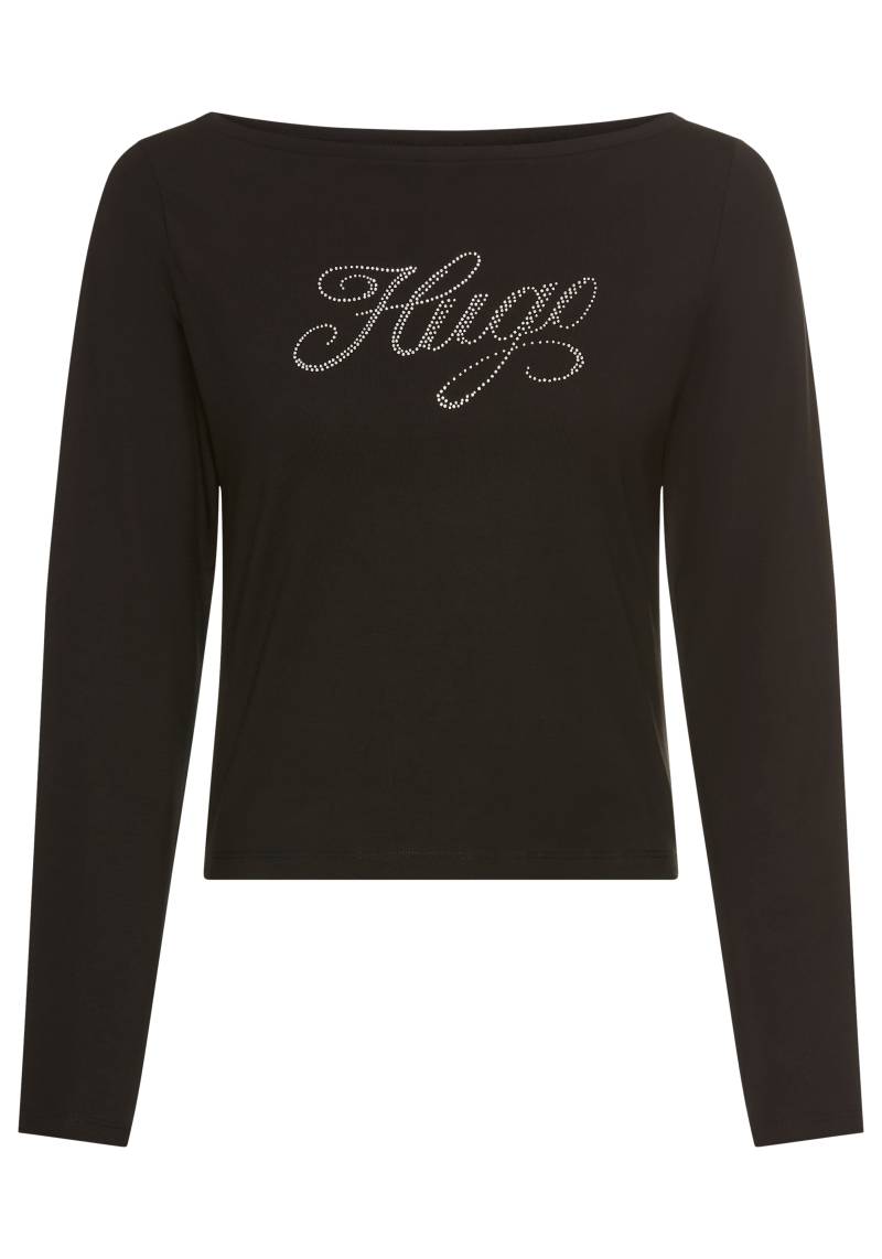 HUGO Blue T-Shirt »Dastja«, mit Graphic Logo Strass Design Glitzer von HUGO Blue