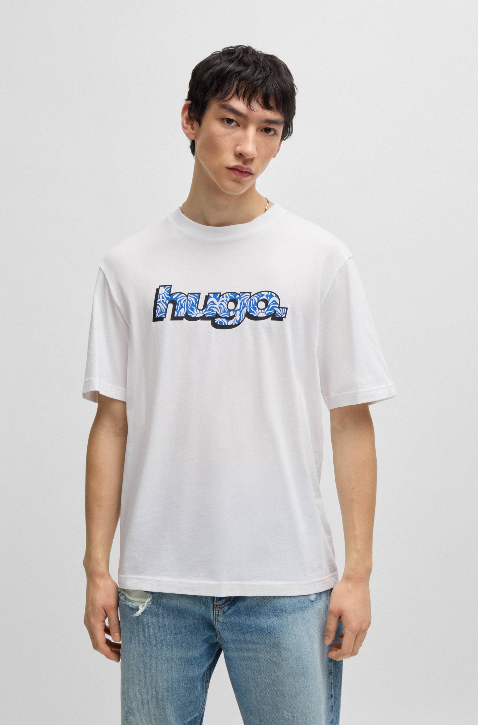 HUGO Blue T-Shirt »Nugibol«, mit grossem Logodruck HUGO Blue T-Shirt »Nugibol«, mit grossem Logodruck von HUGO Blue