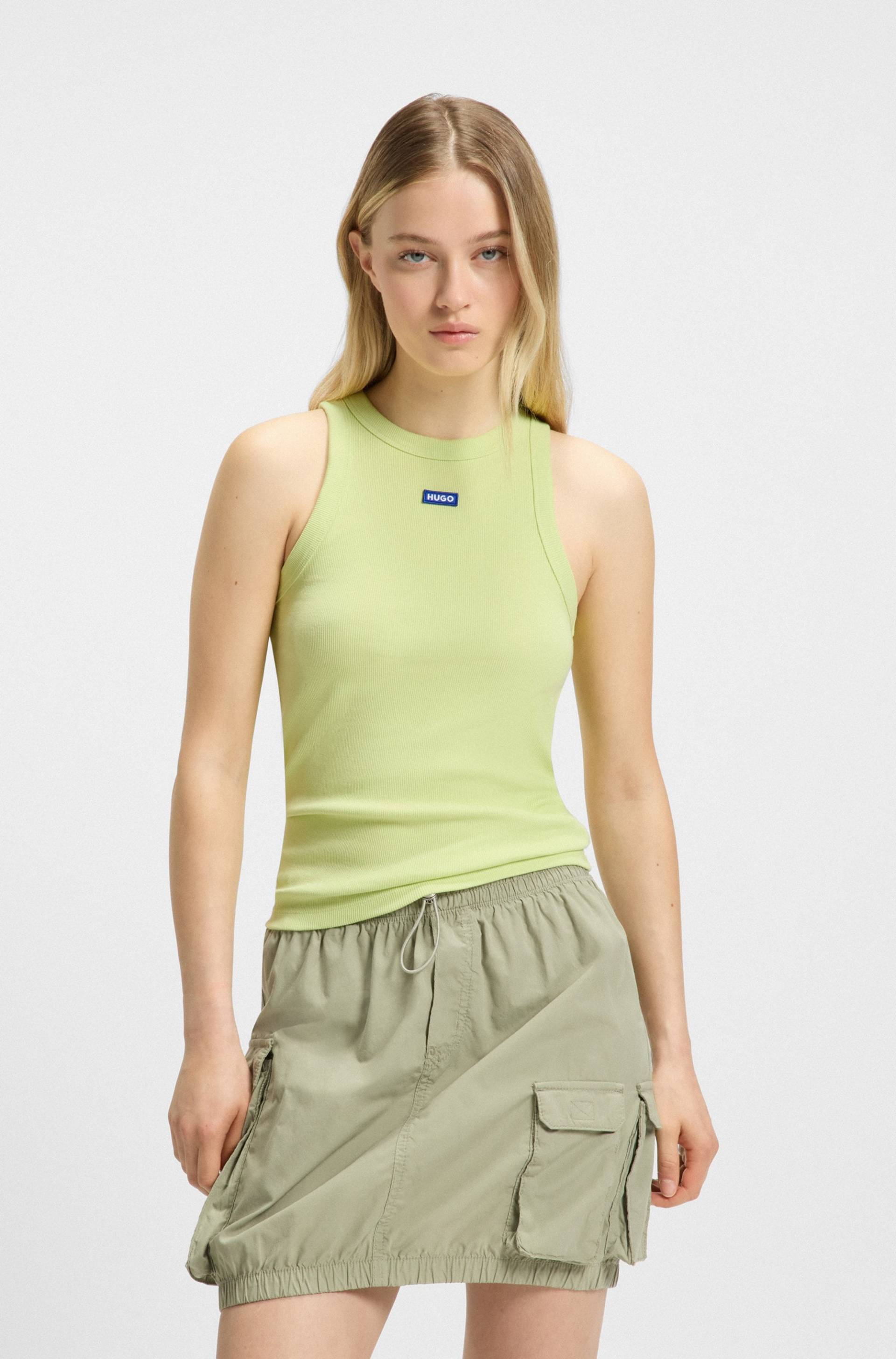 HUGO Blue Tanktop »Easy Tank_B«, Rippware aus Baumwollmischung mit Elasthan HUGO Blue Tanktop »Easy Tank_B«, Rippware aus Baumwollmischung mit Elasthan von HUGO Blue