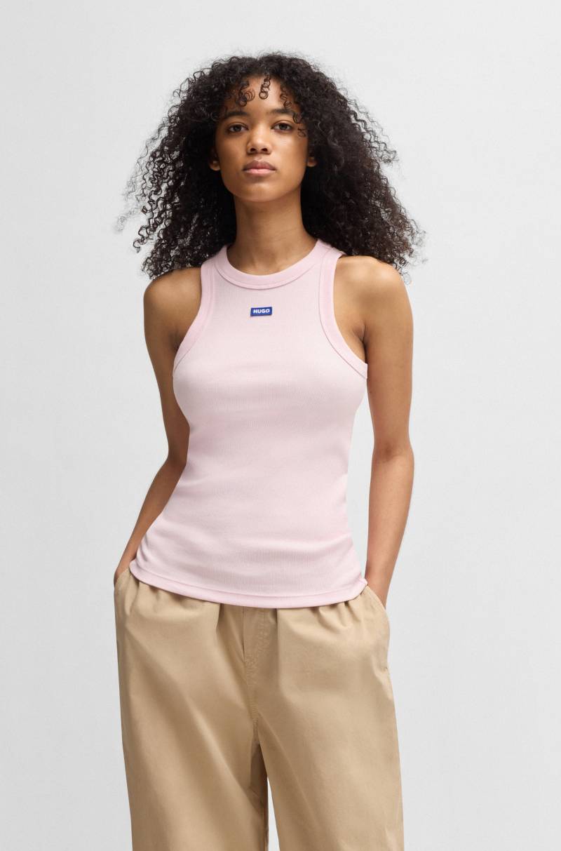 HUGO Blue Tanktop »Easy Tank_B«, Rippware aus Baumwollmischung mit Elasthan von HUGO Blue