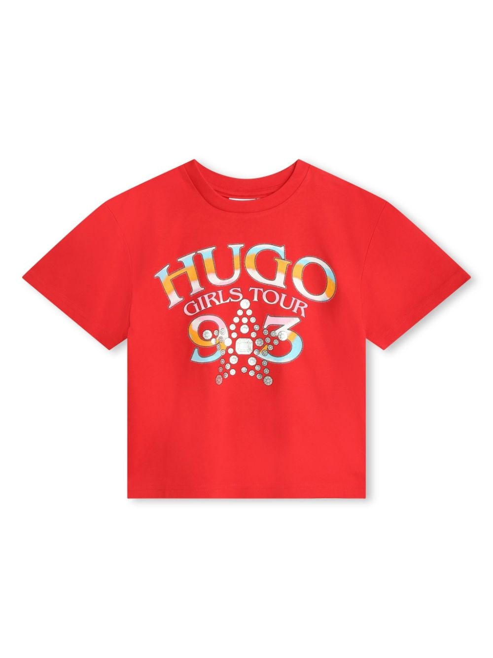 HUGO KIDS logo-print cotton T-shirt - Red von HUGO KIDS