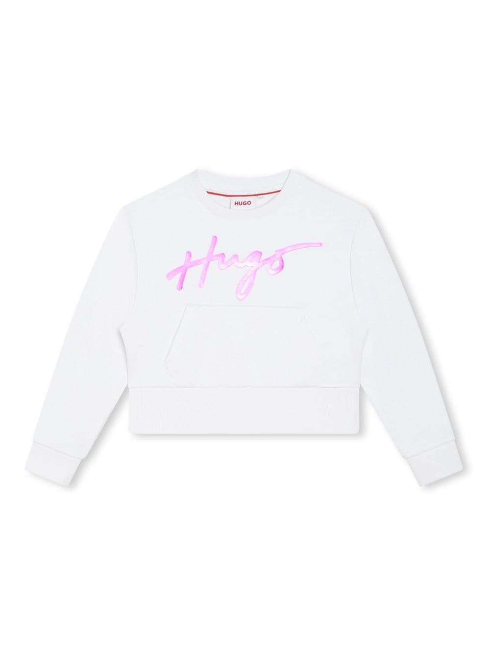 HUGO KIDS logo-print cotton-blend sweatshirt - White von HUGO KIDS