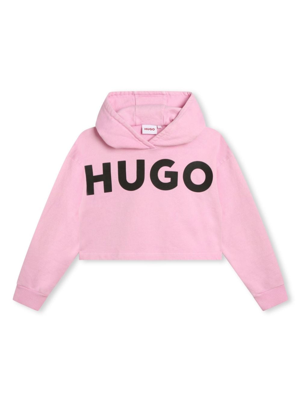 HUGO KIDS logo-print cotton hoodie - Pink von HUGO KIDS