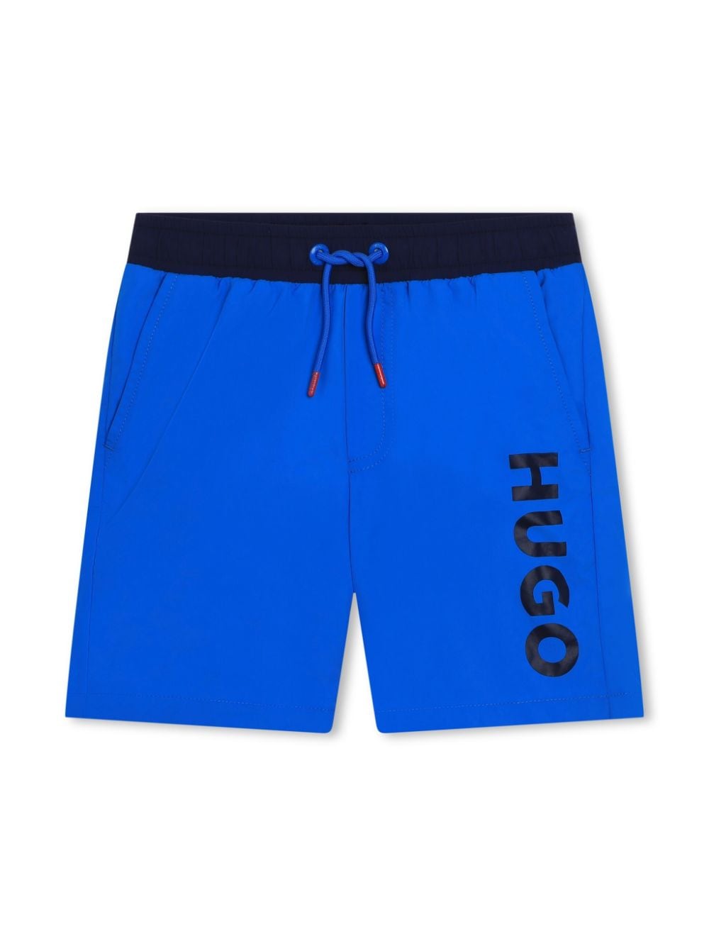 HUGO KIDS logo-print drawstring swim shorts - Blue von HUGO KIDS