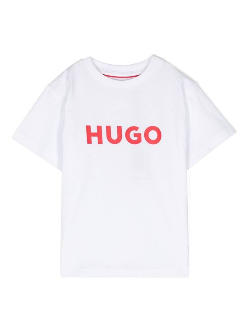 HUGO KIDS logo-print jersey T-shirt - White von HUGO KIDS
