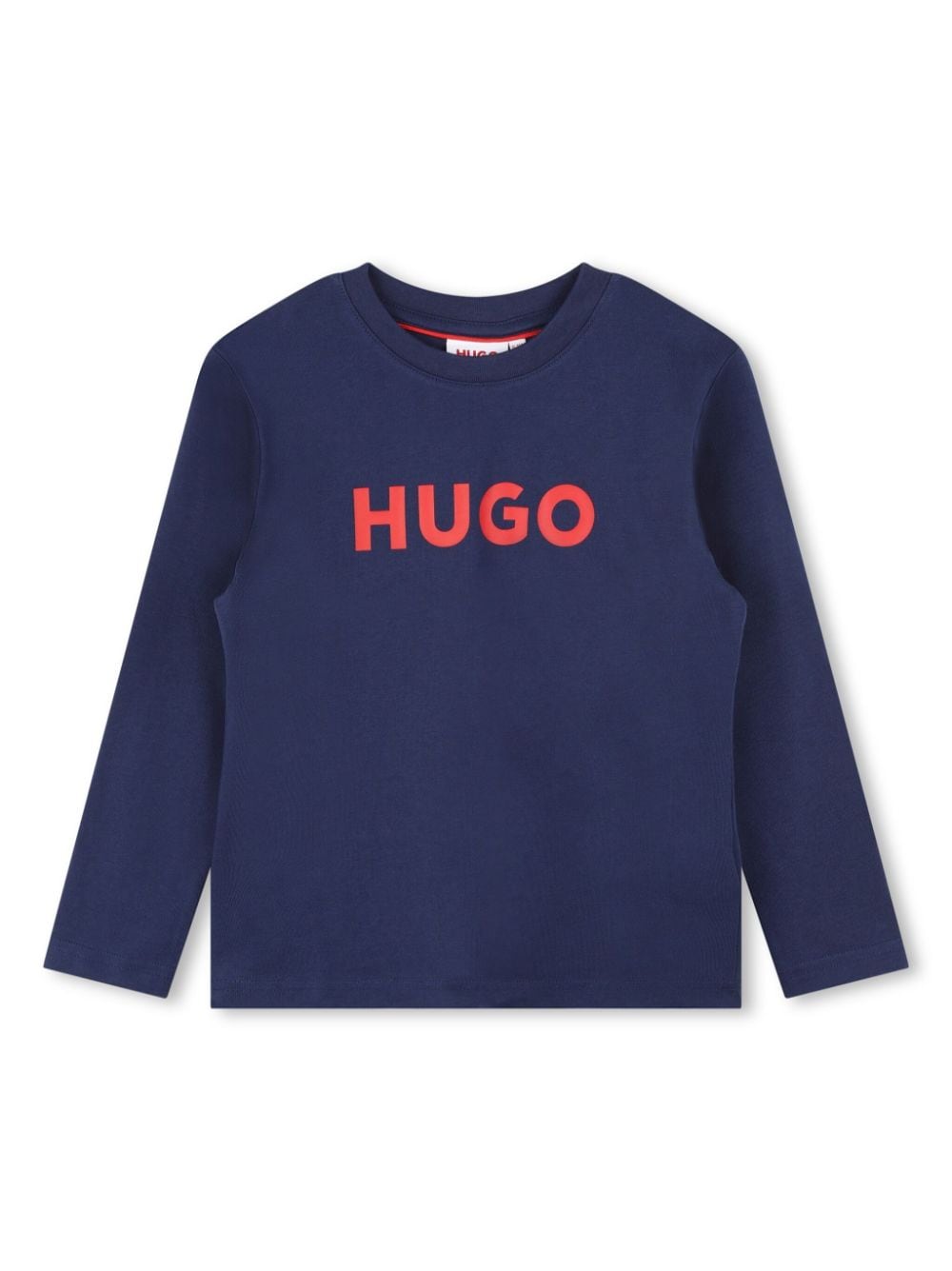 HUGO KIDS logo-print organic-cotton T-shirt - Blue von HUGO KIDS