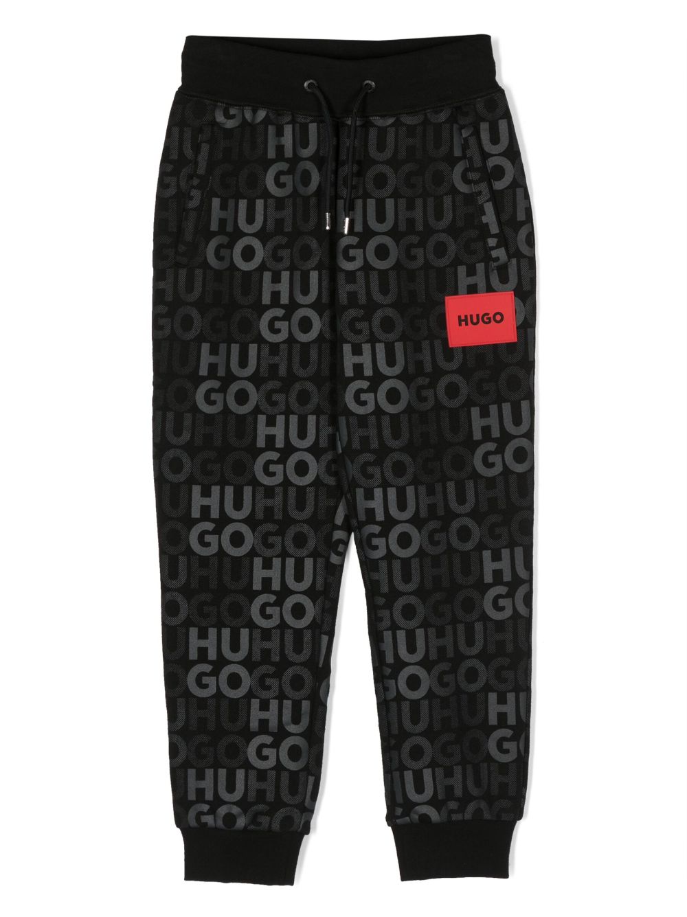 HUGO KIDS logo-print track pants - Black von HUGO KIDS