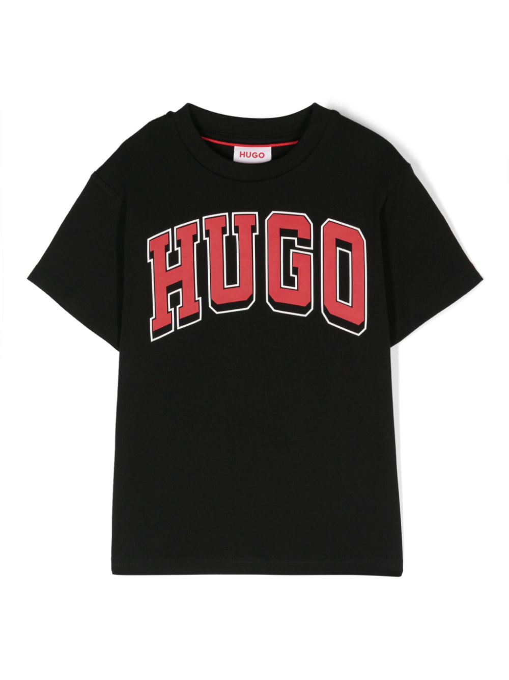 HUGO KIDS logo-stamp T-shirt - Black von HUGO KIDS