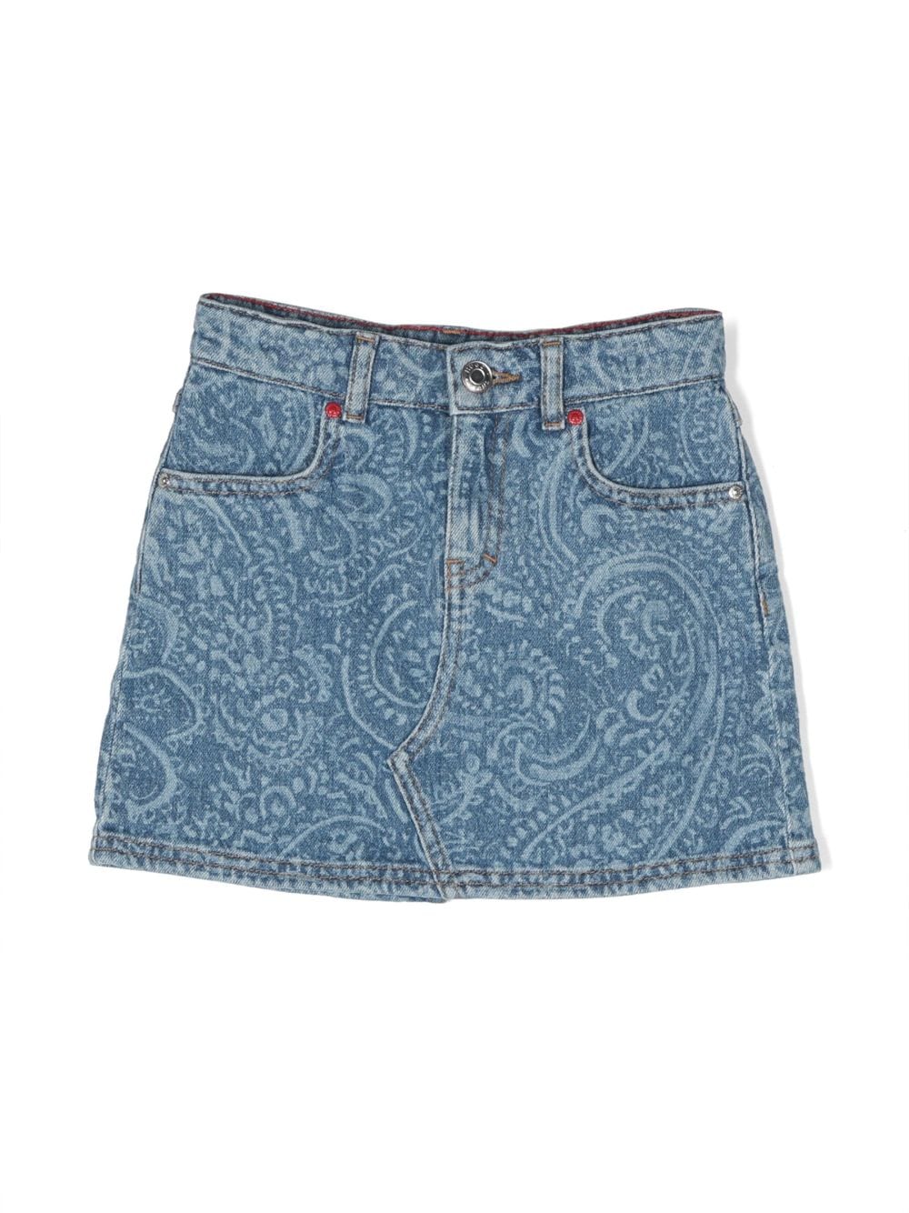 HUGO KIDS pailey-print stretch-cotton denim skirt - Blue von HUGO KIDS