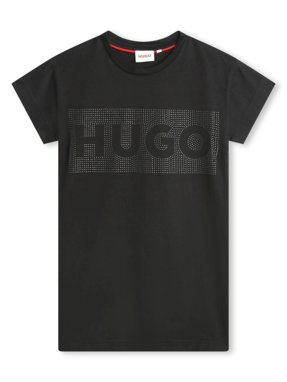 HUGO KIDS stud-embellished cotton T-shirt - Black von HUGO KIDS