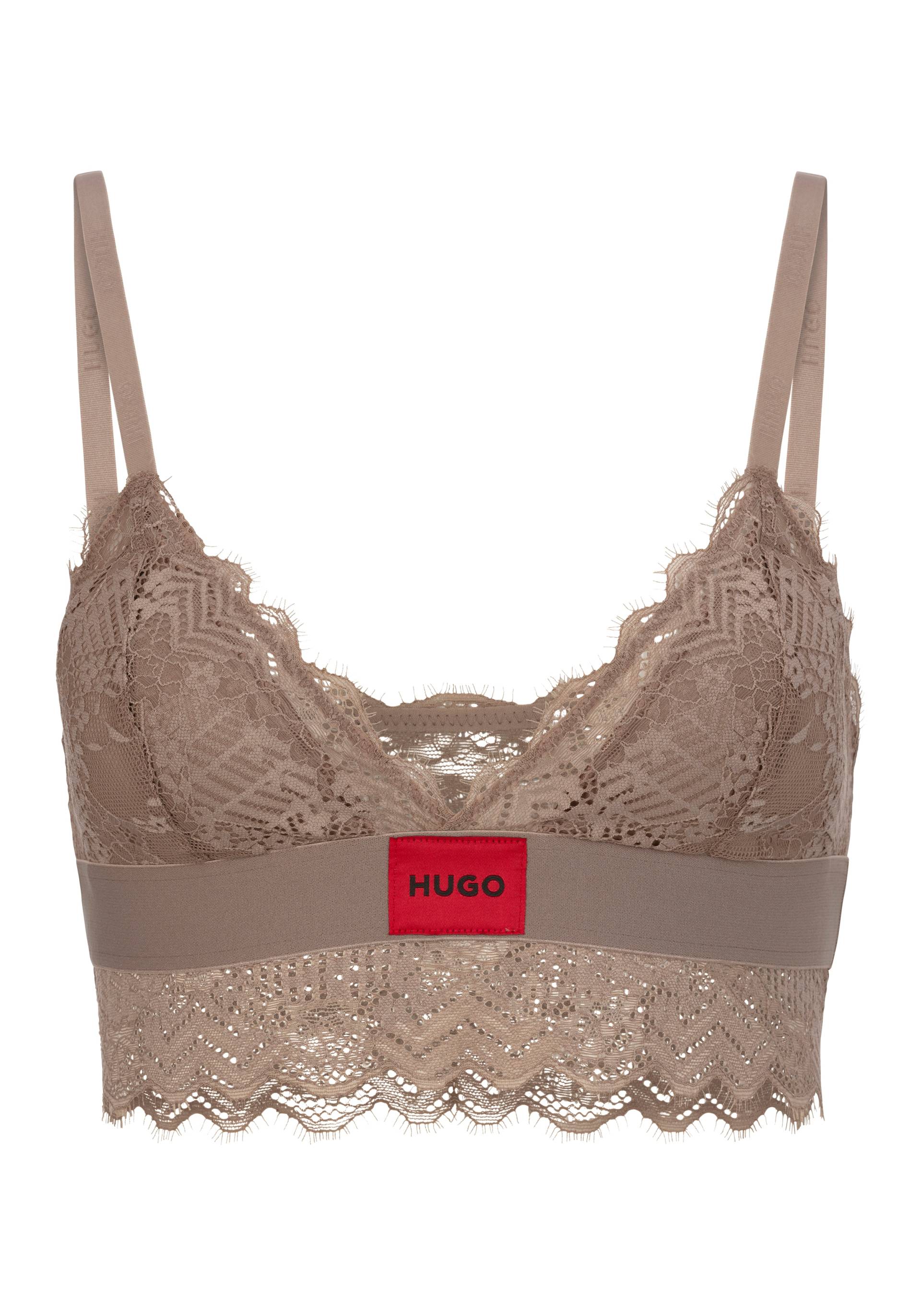 HUGO Underwear Bügelloser BH »TRIANGLE RL LACE«, mit Hugo-Label am Bund von HUGO Underwear