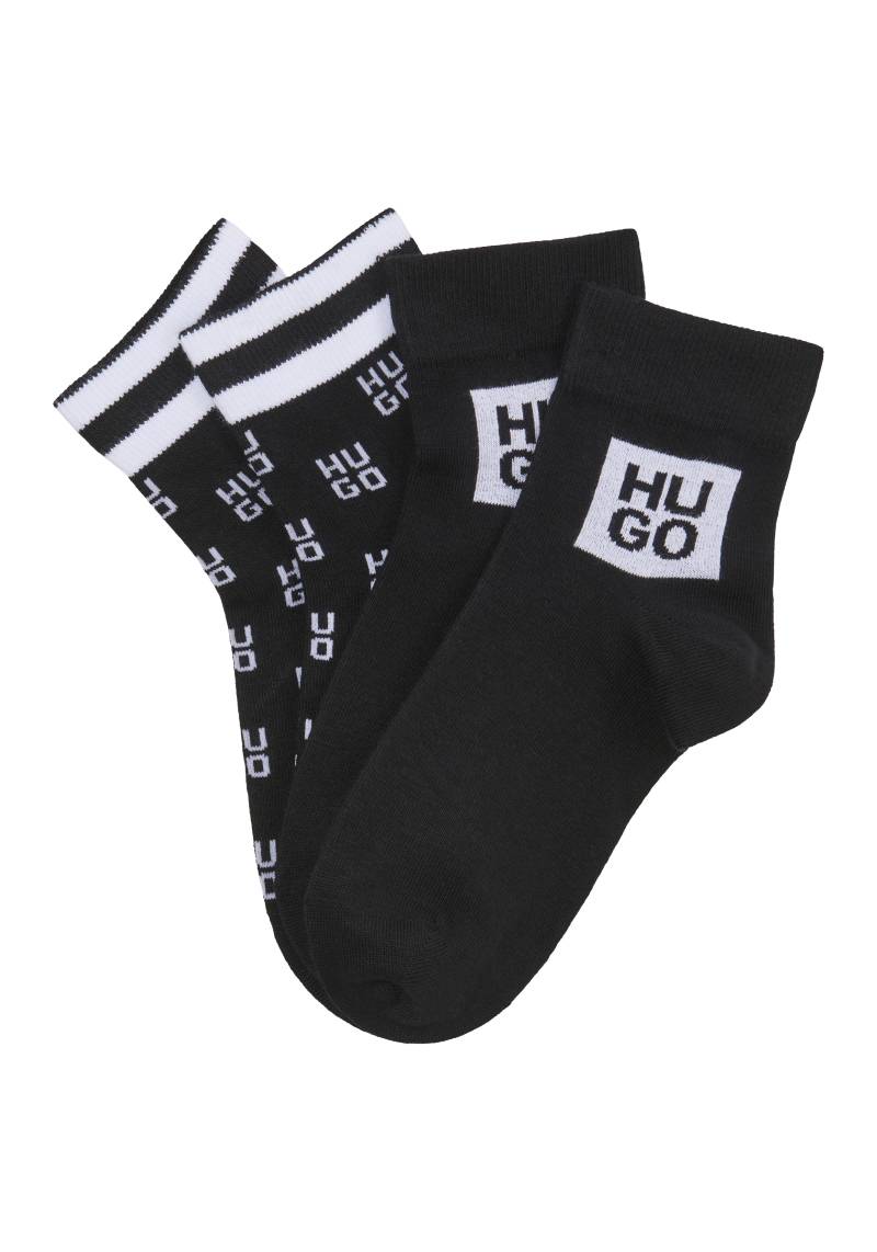 HUGO Underwear Freizeitsocken »2P SH STACKED CC W«, (Packung, 2er Pack), im 2er Set von HUGO Underwear