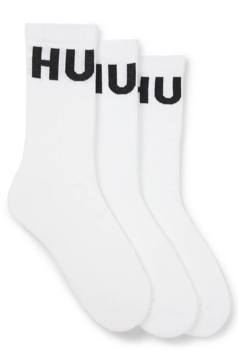 HUGO Underwear Freizeitsocken »3P QS ICONIC CC 1«, (Packung, 3 Paar, 3er), mit HUGO Logostickerei in Kontrastfarbe von HUGO Underwear