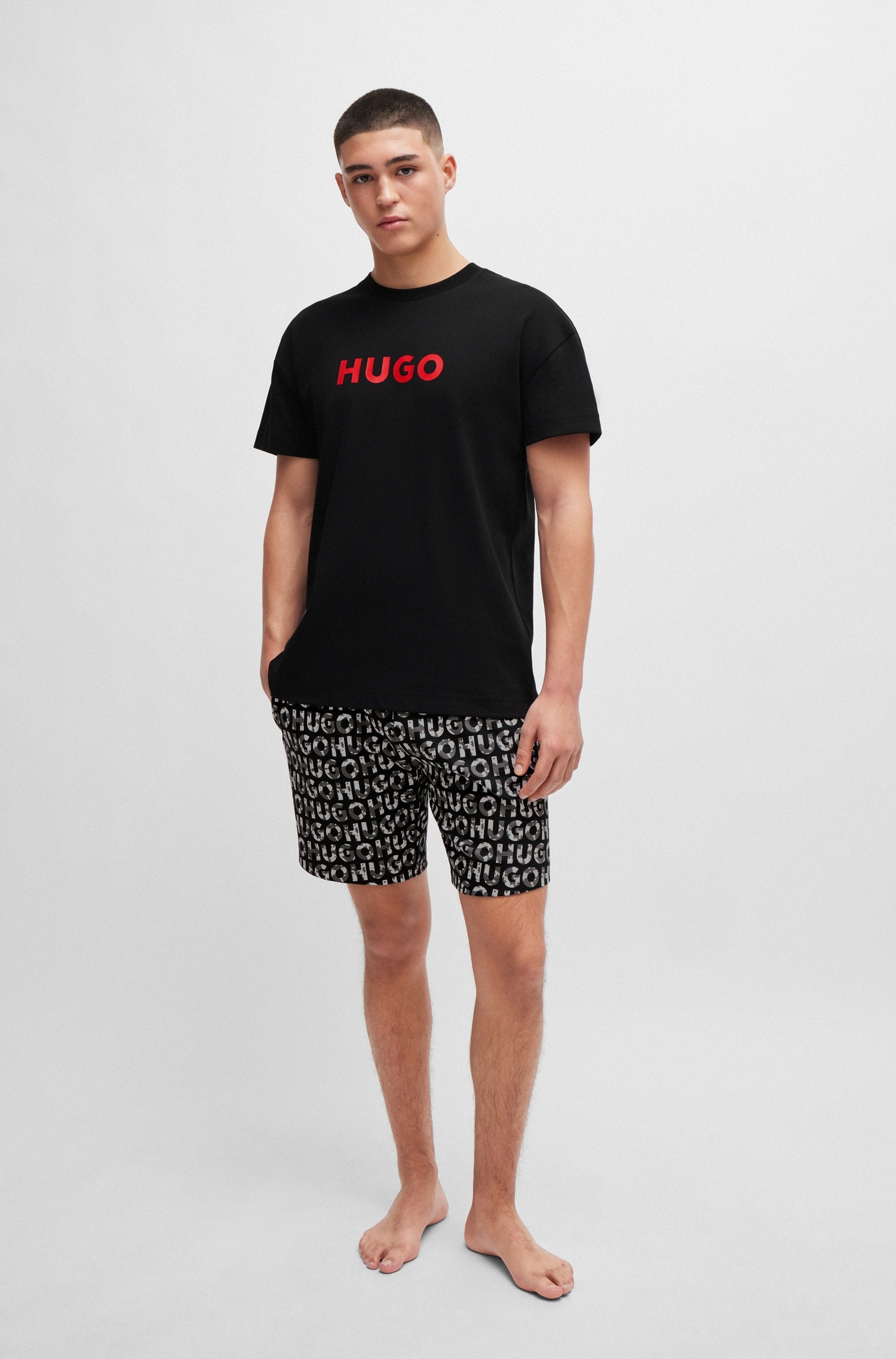 HUGO Underwear Pyjama »Camo Logo Short Set«, (Set, 2er) von HUGO Underwear
