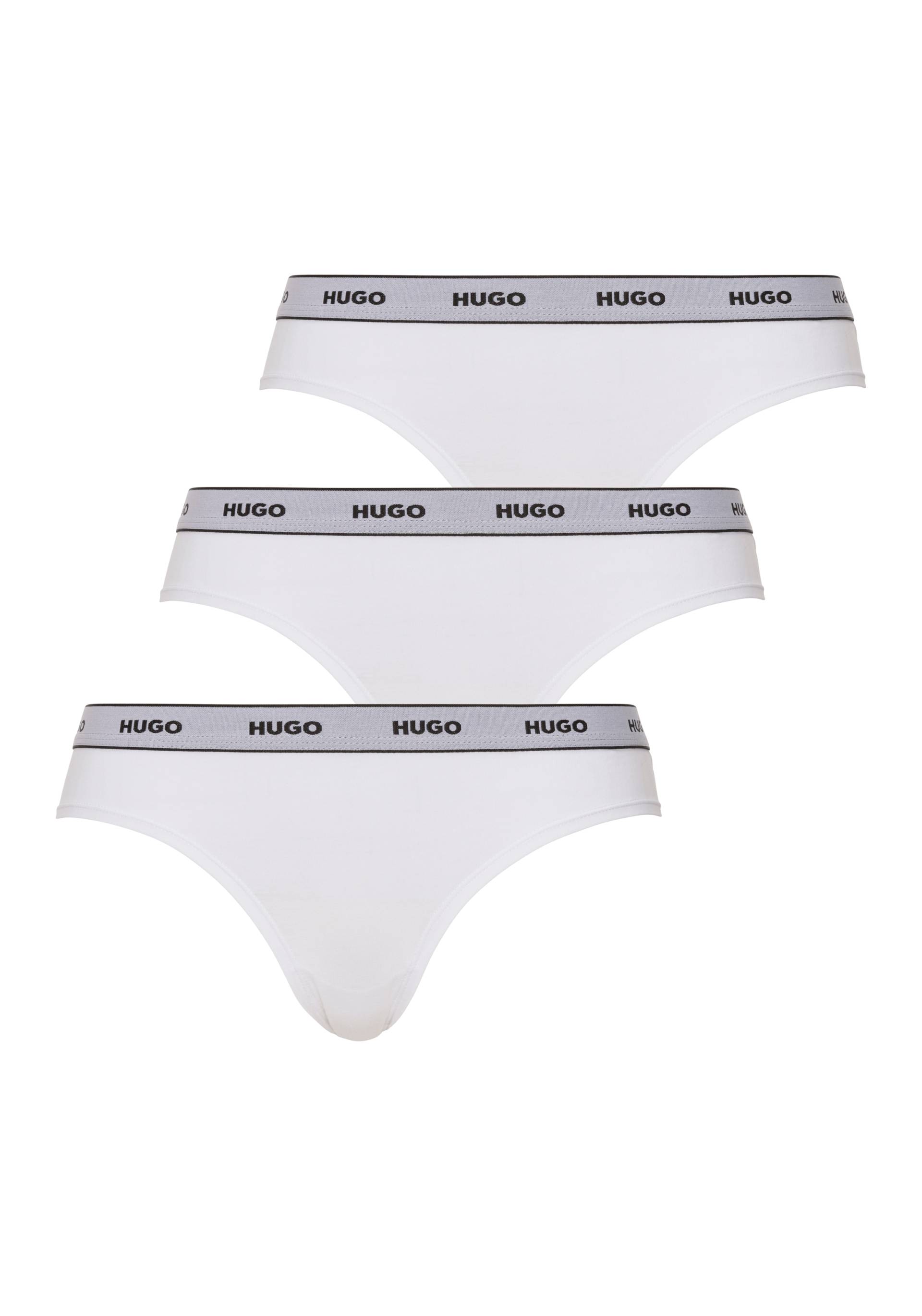 HUGO Underwear Slip »TRIPLET BRIEF STRIPE«, (Packung, 3 St., 3er-Pack), mit kontrastfarbenem Logobund von HUGO Underwear