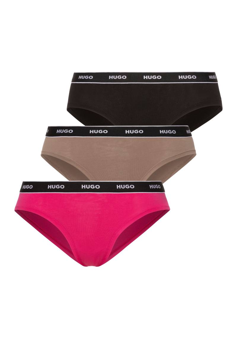 HUGO Underwear Slip »TRIPLET BRIEF STRIPE«, (Packung, 3 St., 3er-Pack), mit kontrastfarbenem Logobund von HUGO Underwear