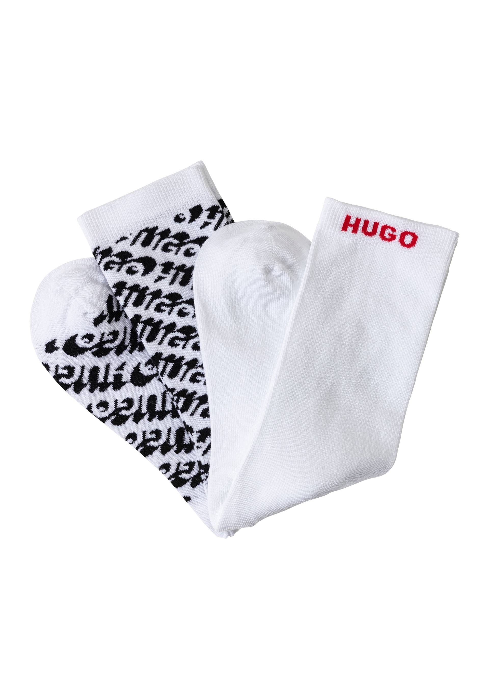 HUGO Underwear Socken »2P RS LOGO ALLOVER C«, (Packung, 2 Paar, 2er) von HUGO Underwear