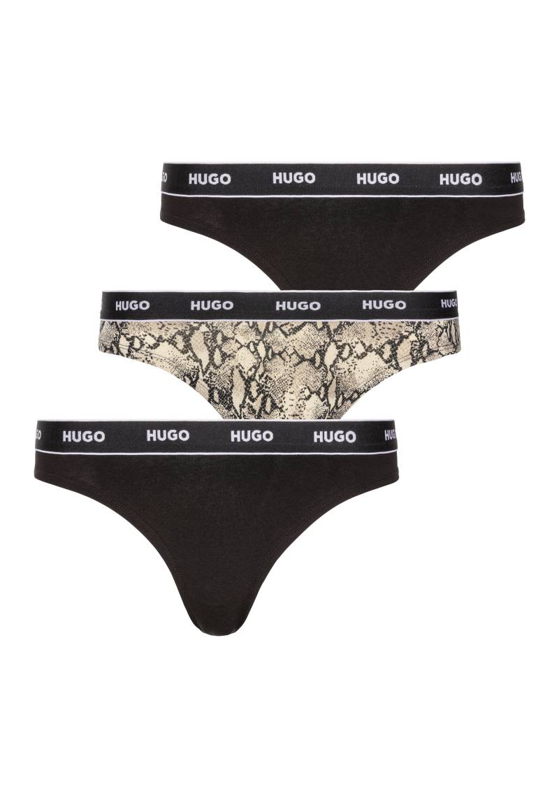 HUGO Underwear String »TRIPLET THONG DESIGN«, (Set, 3 St., 3), mit Logobund von HUGO Underwear
