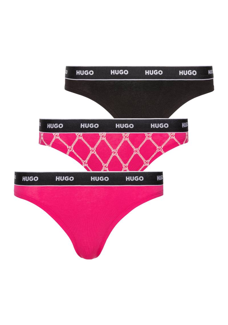 HUGO Underwear String »TRIPLET THONG DESIGN«, (Set, 3 St., 3), mit Logobund von HUGO Underwear