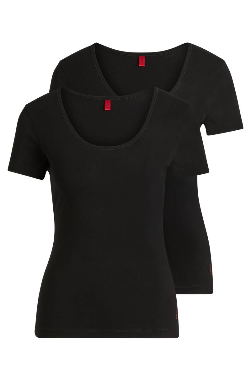 HUGO Underwear T-Shirt »TWIN«, (Packung, 2 tlg., 2er-Pack), mit vertikalem Logodruck von HUGO Underwear