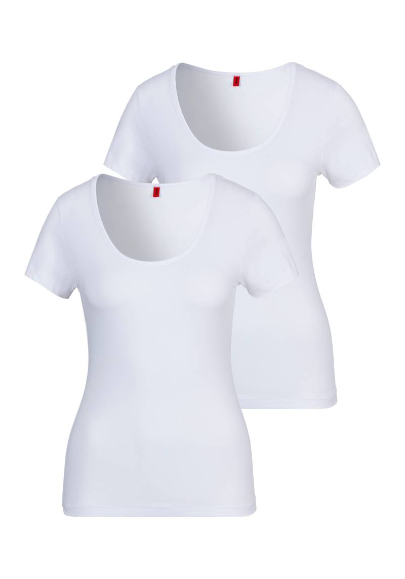 HUGO Underwear T-Shirt »TWIN«, (Packung, 2 tlg., 2er-Pack), mit vertikalem Logodruck von HUGO Underwear