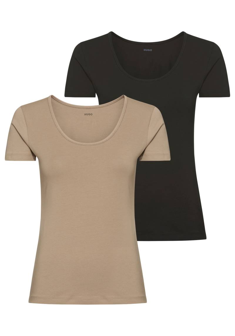 HUGO Underwear T-Shirt »TWIN«, (Packung, 2 tlg., 2er-Pack), mit vertikalem Logodruck von HUGO Underwear