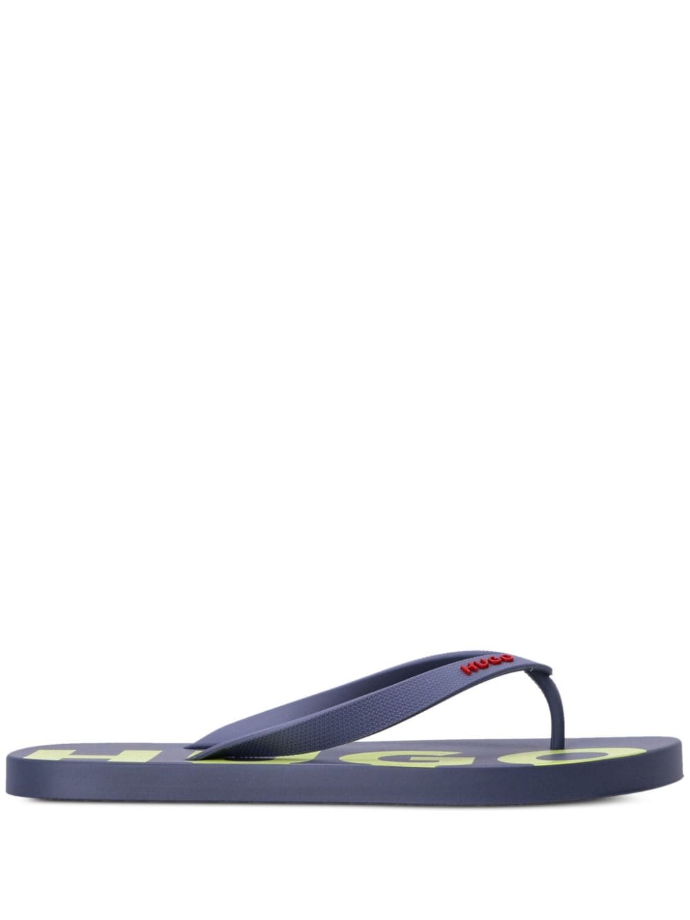 HUGO Arvel logo-print flip flops - Blue von HUGO