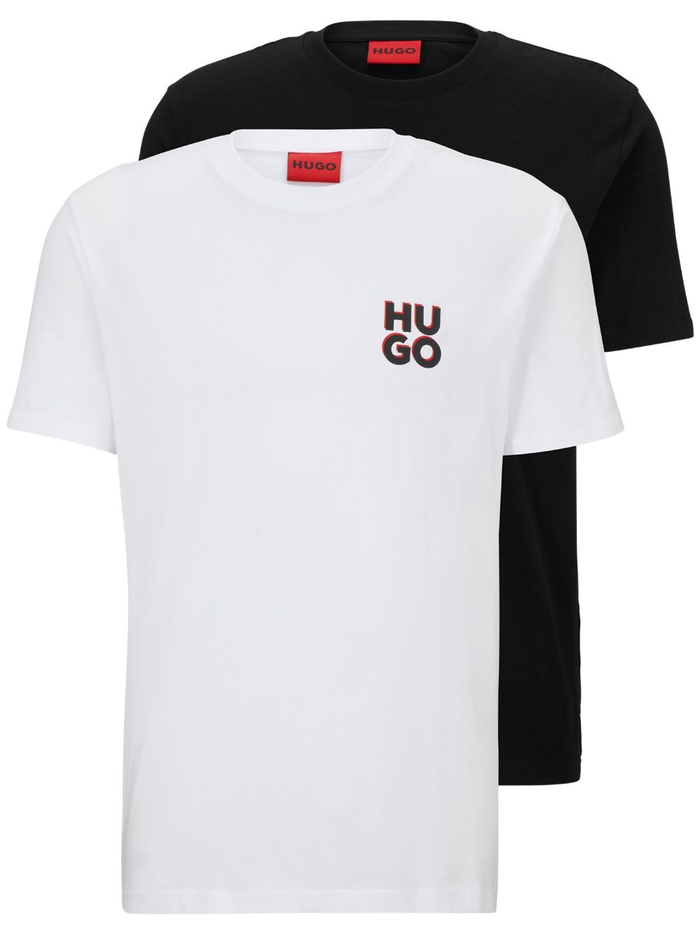 HUGO Dimento cotton T-shirt (pack of two) - Black von HUGO