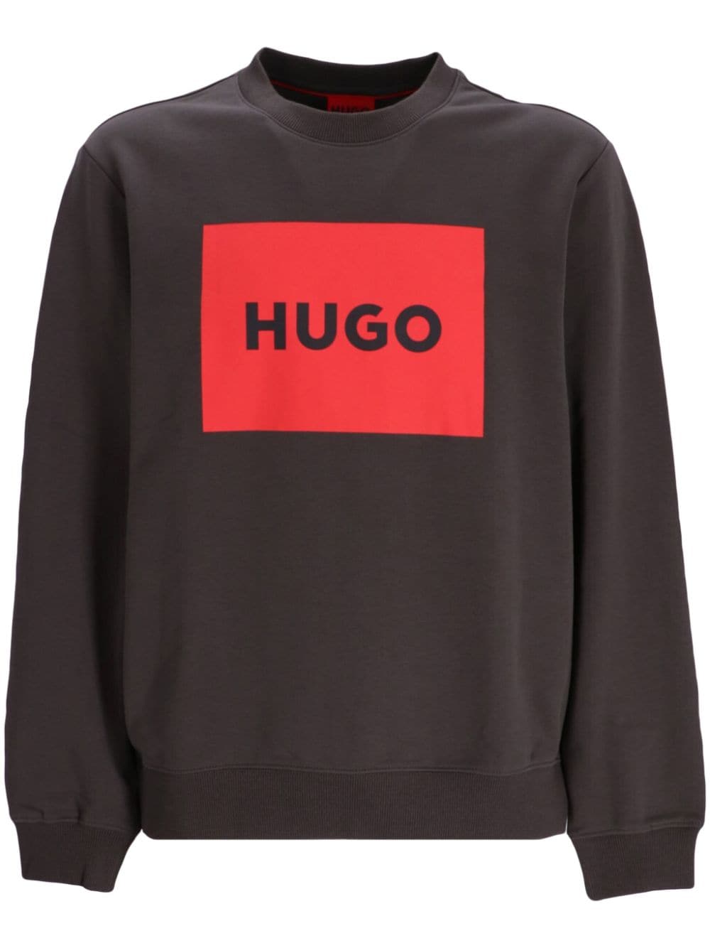 HUGO Duragol cotton sweatshirt - Black von HUGO
