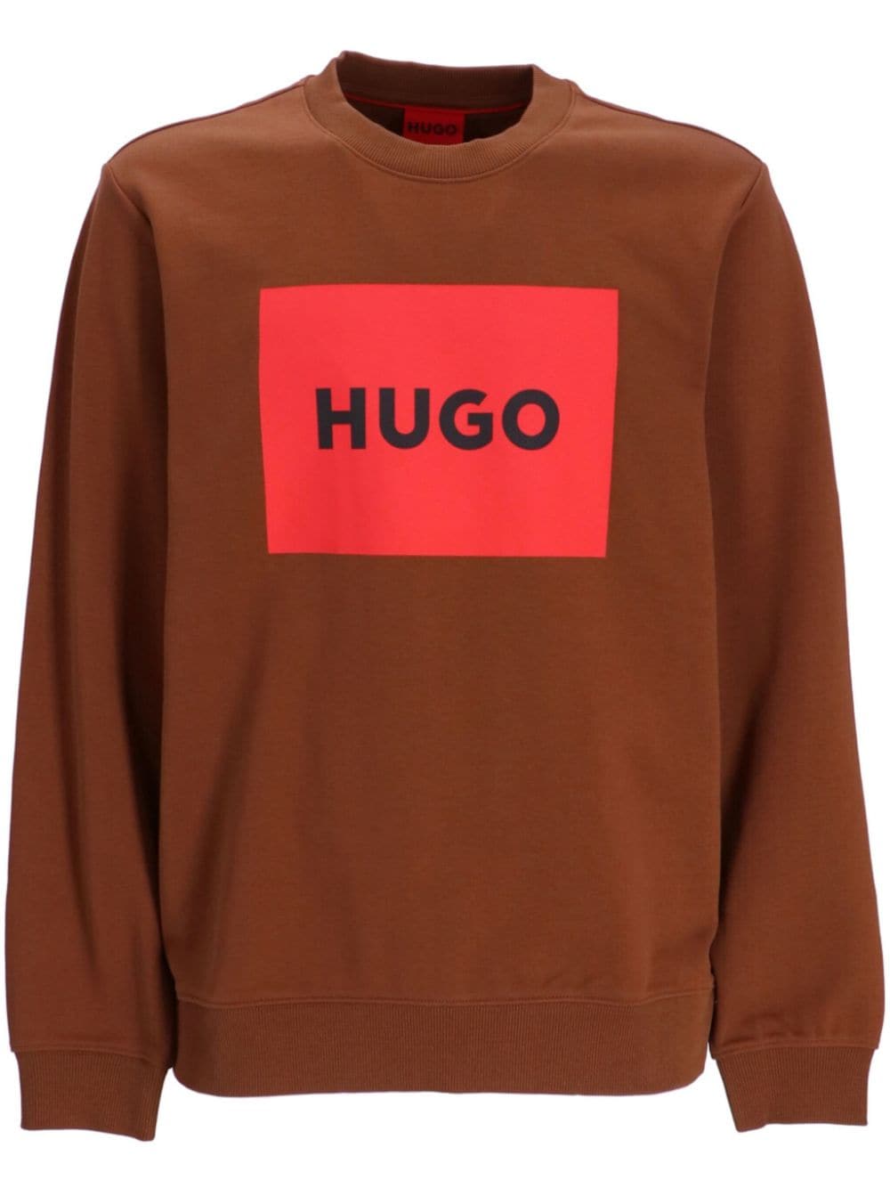 HUGO Duragol cotton sweatshirt - Brown von HUGO