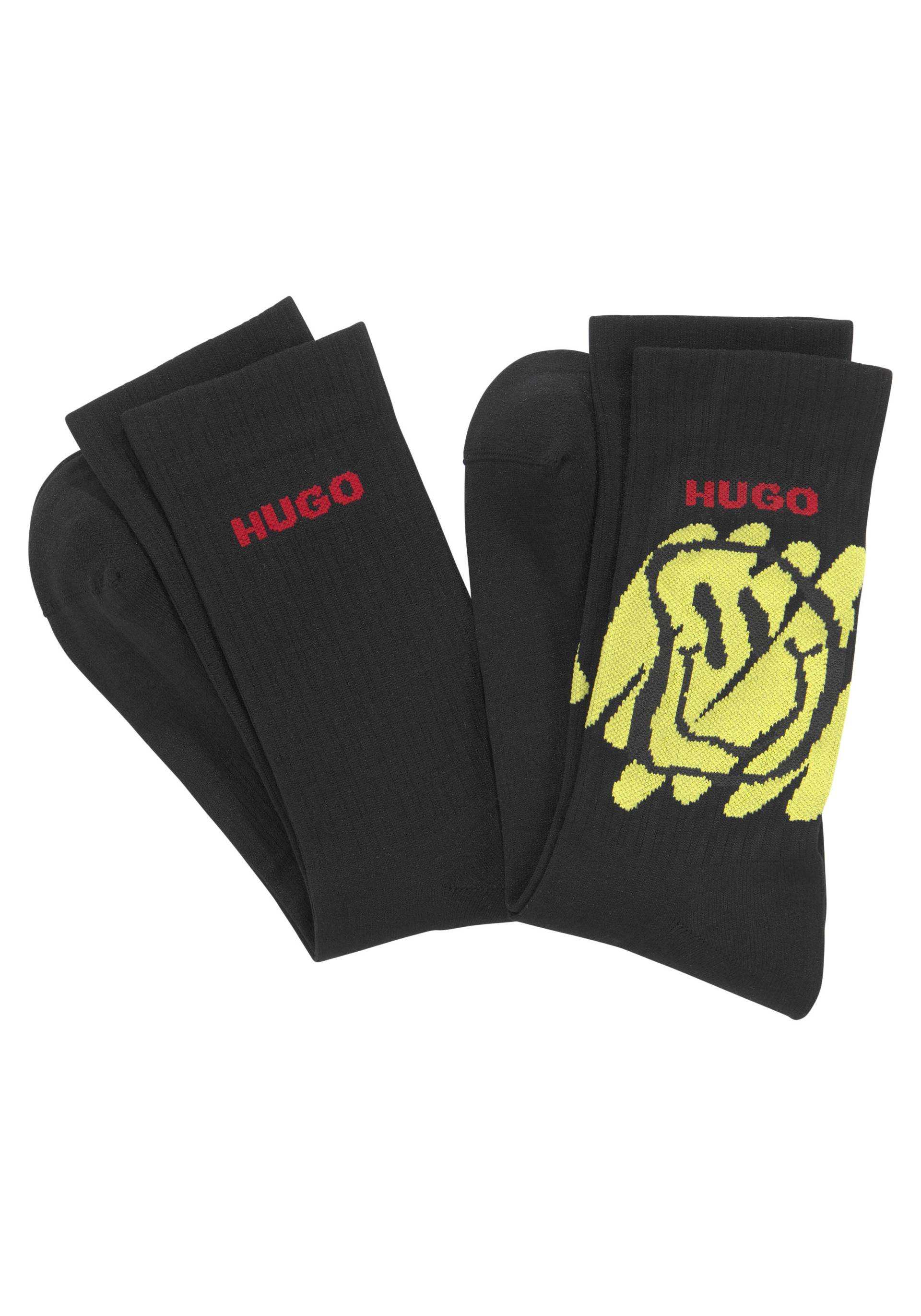 HUGO Underwear Freizeitsocken »2P QS SMILEY PA«, (Packung, 2 Paar) von HUGO Underwear