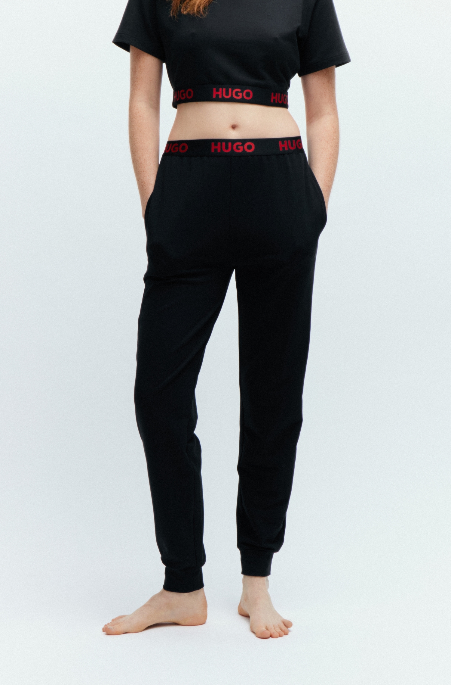 HUGO Underwear Jerseyhose »SPORTY LOGO_PANTS«, mit BOSs Logo-Elastikbund von HUGO Underwear