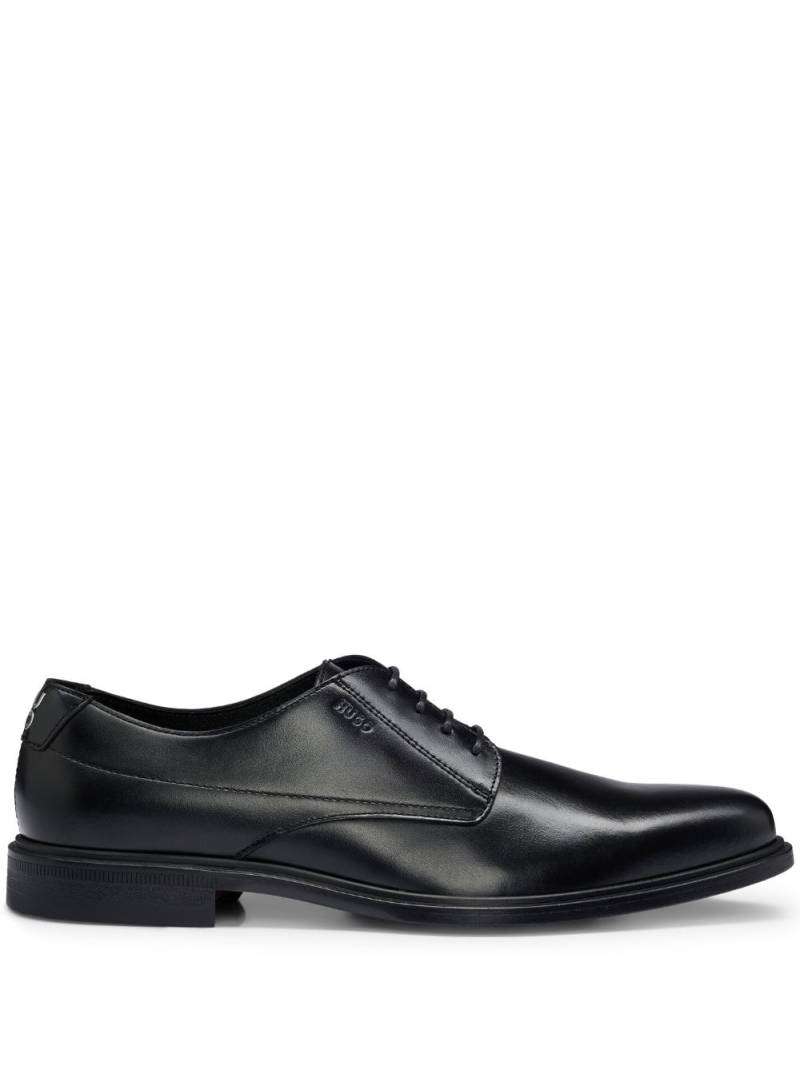 HUGO Kerr leather derby shoes - Black von HUGO