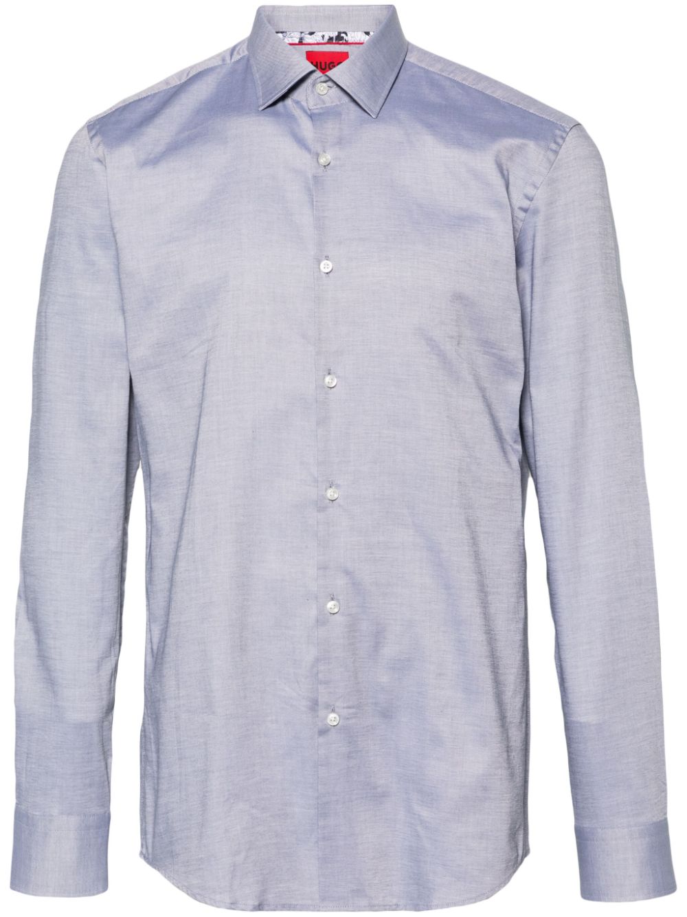 HUGO Koey classic-collar cotton shirt - Grey von HUGO