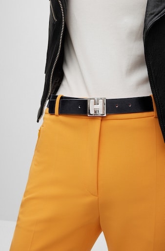 HUGO Ledergürtel »Karlie Belt 3cm«, mit modischer Logoprägung auf der Schliesse von HUGO