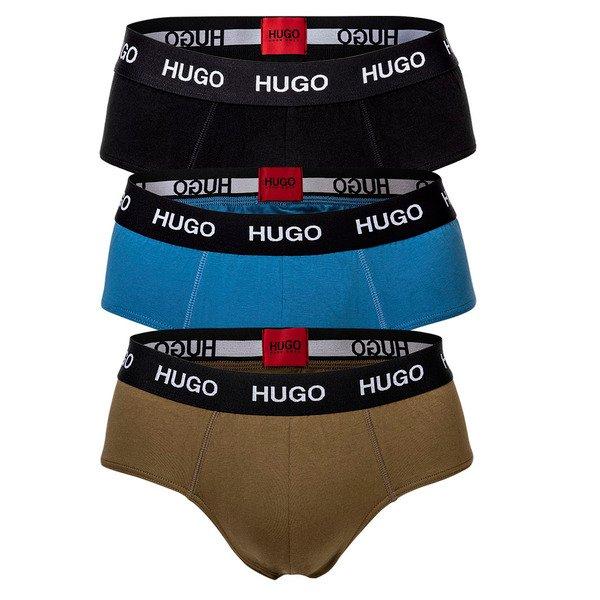 Slip 3er Pack Stretch Herren Multicolor L von HUGO