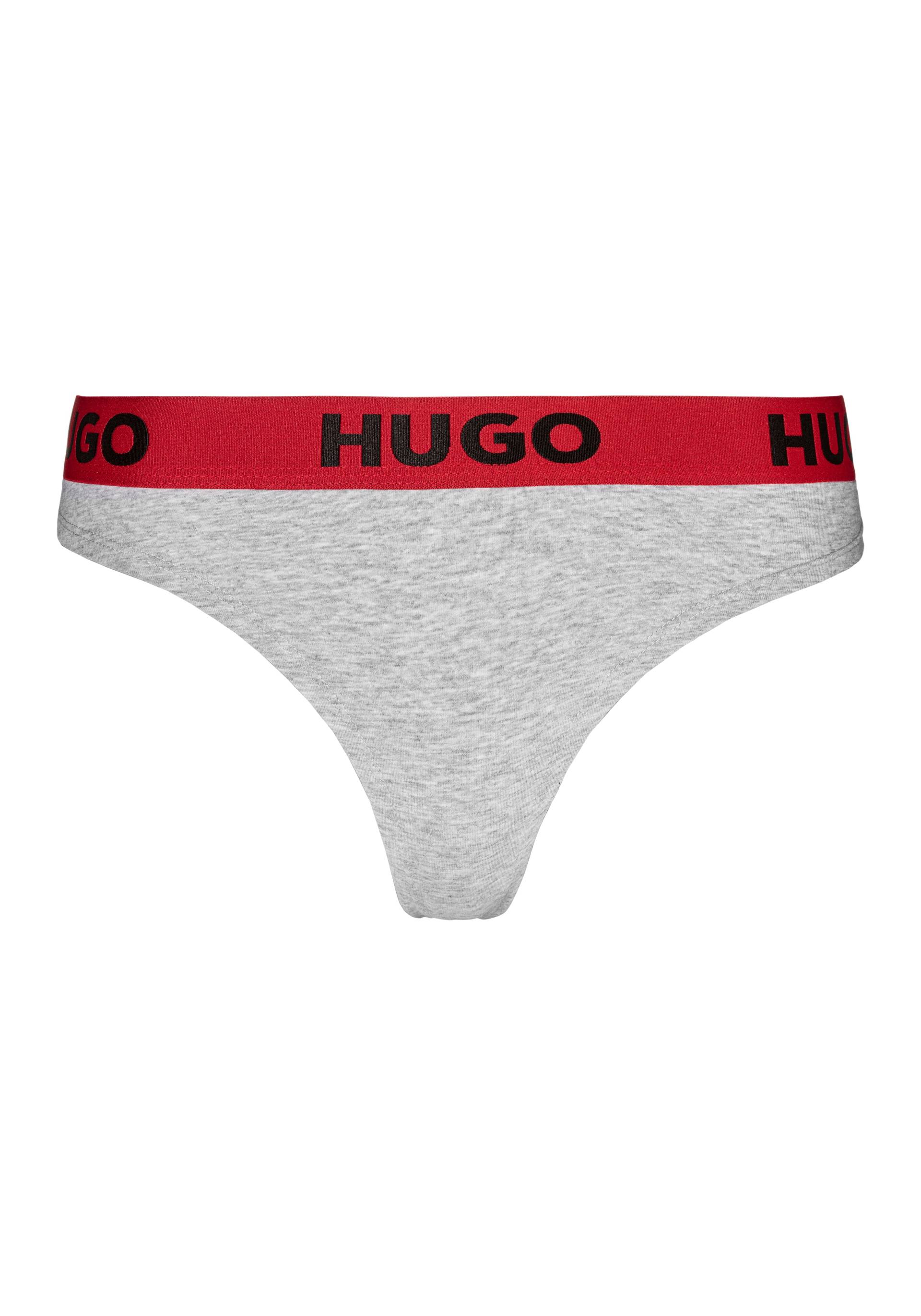 HUGO String »THONG SPORTY LOGO«, mit HUGO Logo auf elastischem Bund von HUGO