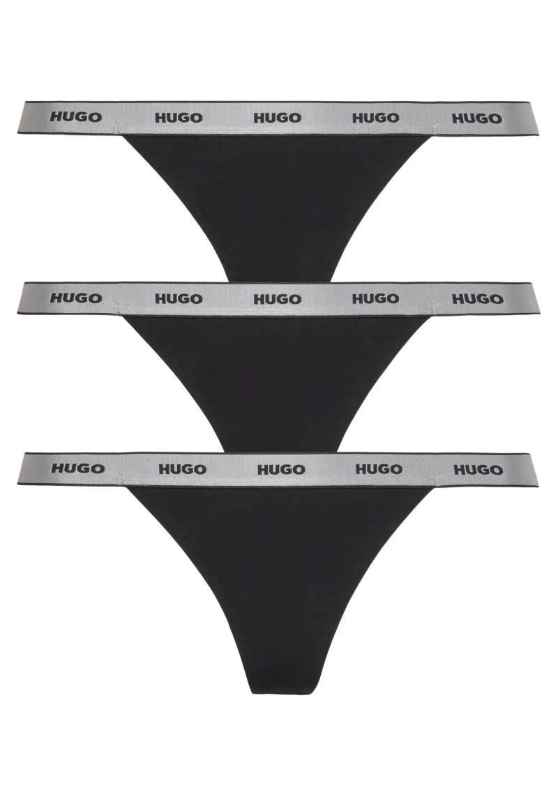 HUGO Underwear String »TRIPLET THONG GIFT«, (3 St.), mit Logobündchen von HUGO Underwear