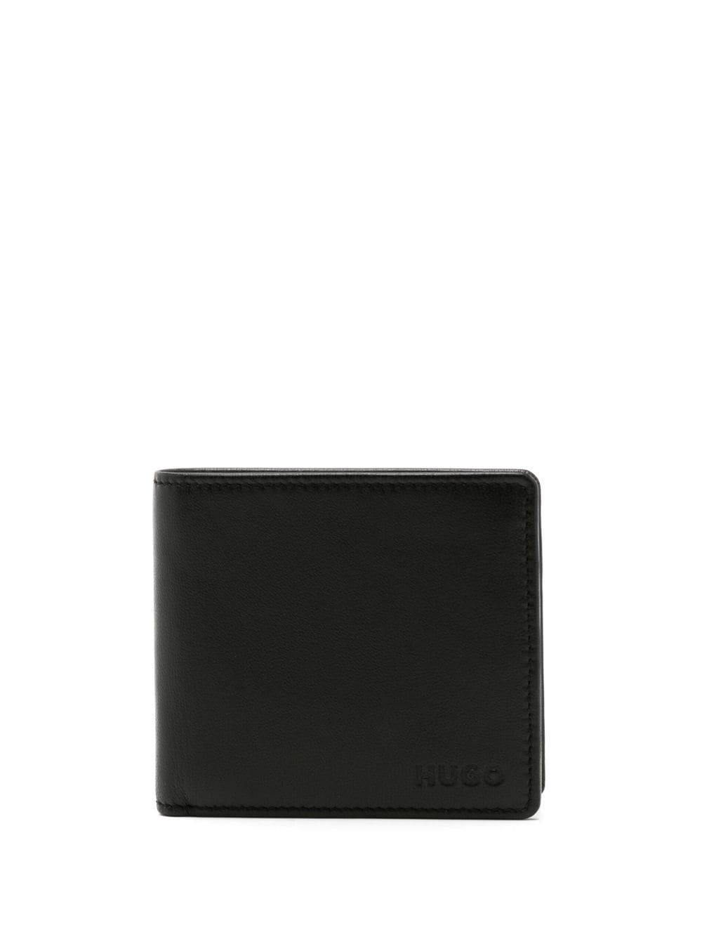 HUGO Subway embossed-logo wallet - Black von HUGO