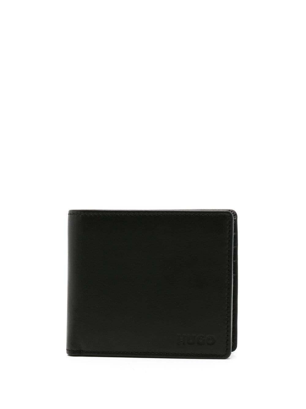 HUGO Subway leather bi-fold wallet - Black von HUGO