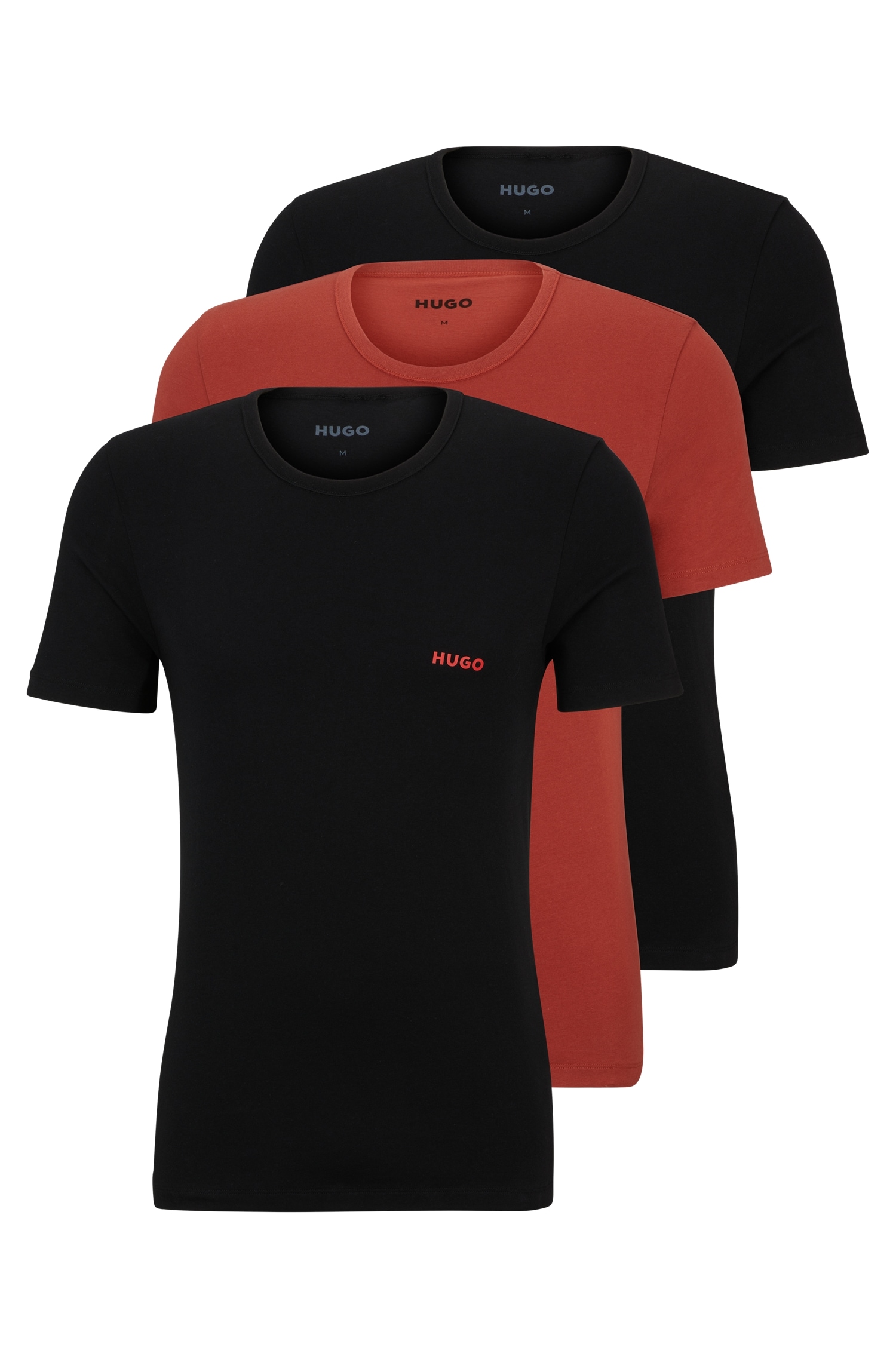 HUGO Underwear T-Shirt, (Packung, 3 tlg., 3er-Pack), mit Rundhalsausschnitt von HUGO Underwear
