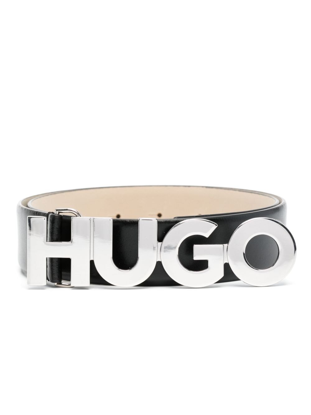 HUGO Zula logo-buckle belt - Black von HUGO