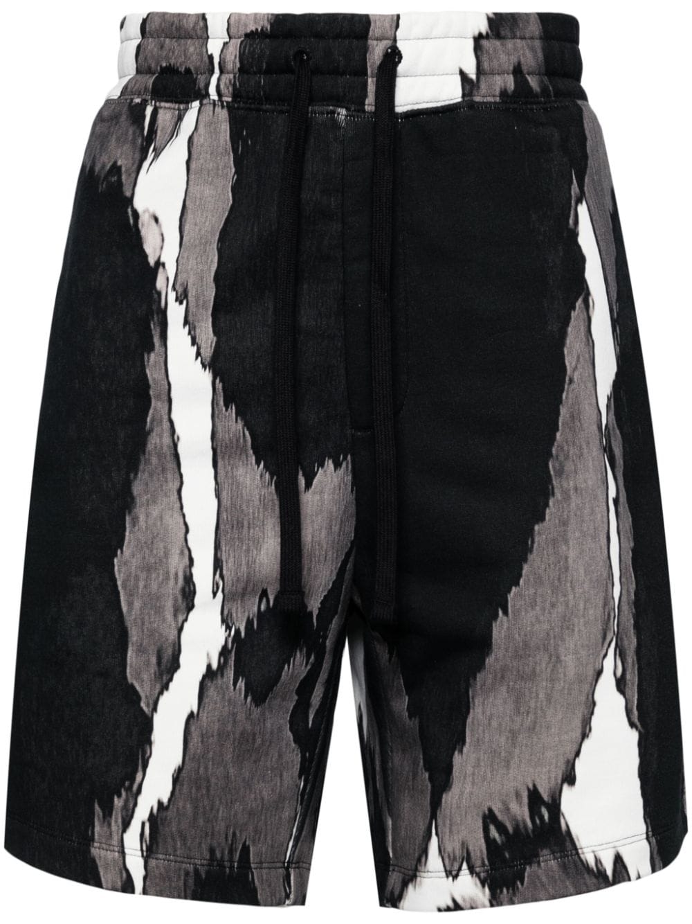 HUGO abstract-print cotton track pants - Black von HUGO